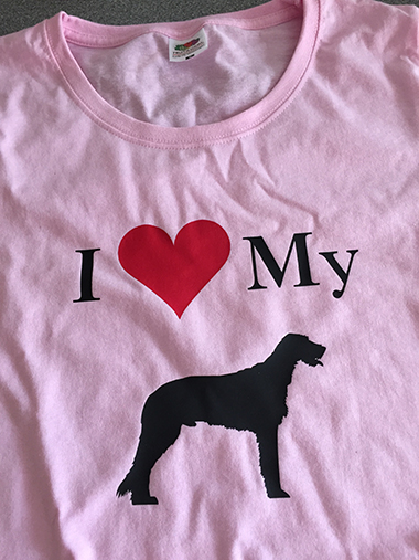 I Love My Irish Wolfhound T shirt